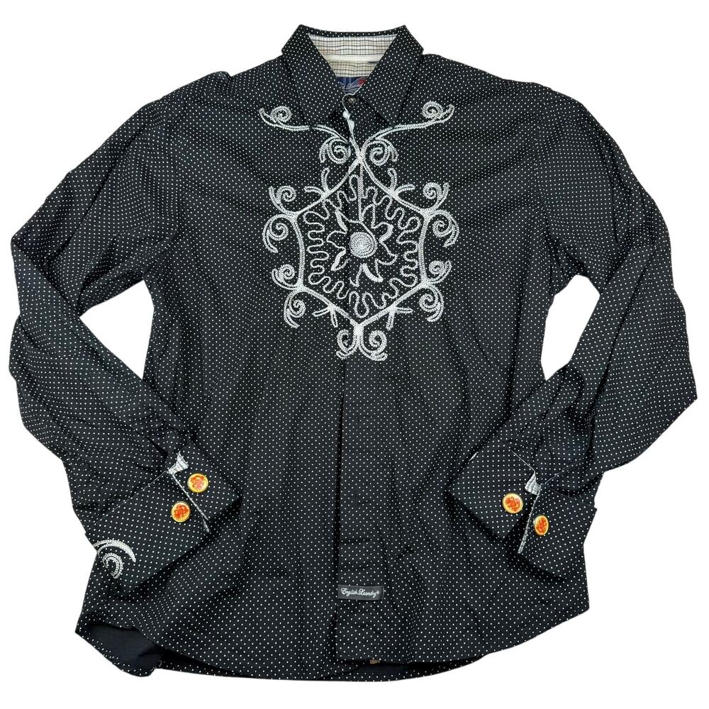 English Laundry Christopher Wicks Embroidered Shirt M